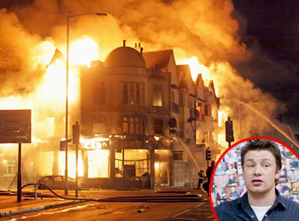 London Riots, Jamie Oliver London Riots, Jamie Oliver